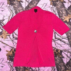 y2k preppy bimbo really cute open front cardigan sweater with sea shell button